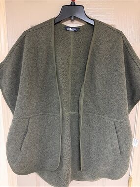 The North Face Olive Fleece Open-Front Women’s Cardigan